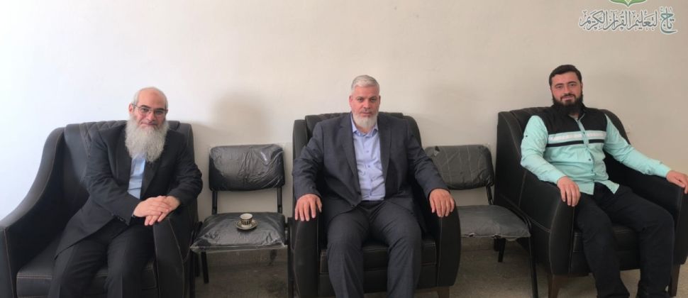 زيارة المدير العام لمؤسسة تاج الشيخ حسان الجاجة لدائرة شؤون المساجد في الغوطة الشرقية